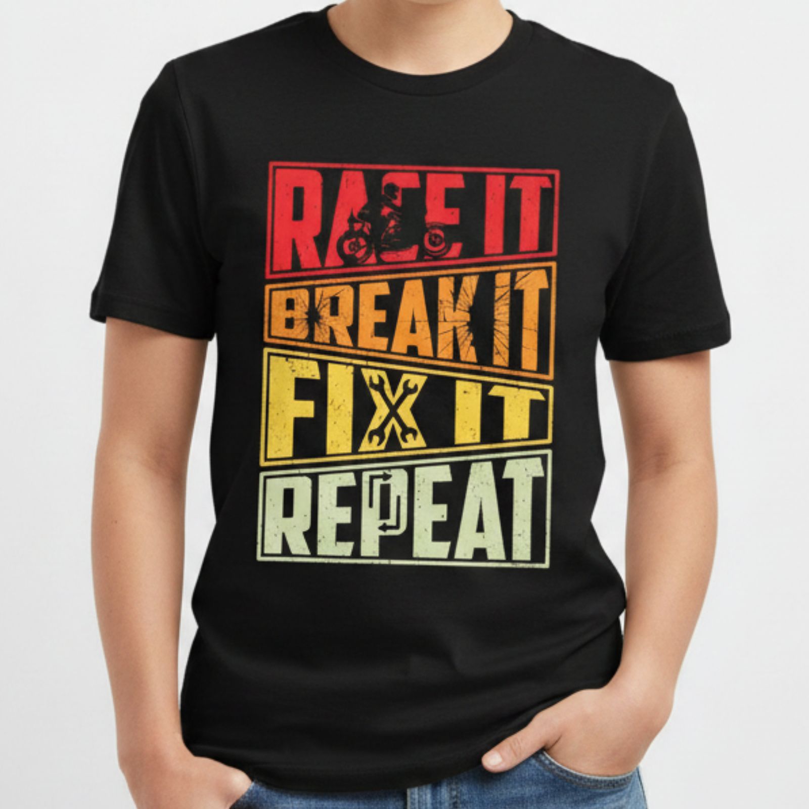 Race It Fix It Repeat Tee 1 Race It Fix It Repeat Tee 1