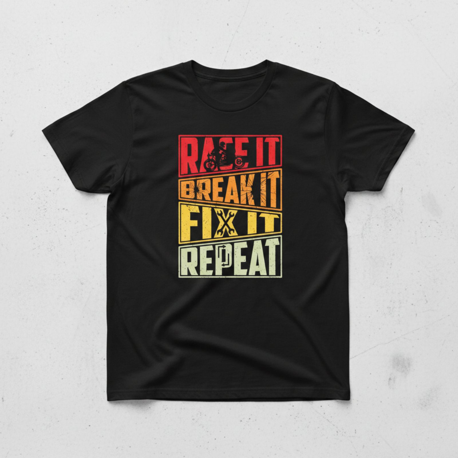 Race It Fix It Repeat Tee Race It Fix It Repeat Tee