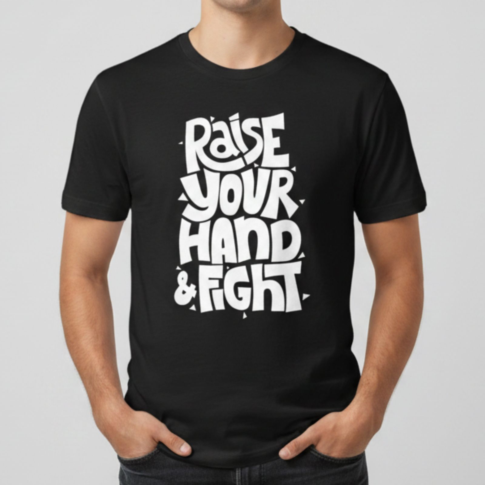 Raise Your Hand Fight Tee 1 Raise Your Hand Fight Tee 1